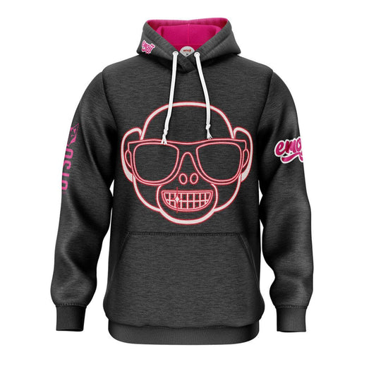 OTSO Hoodie - Emoji Monkey Neon – Produktansicht