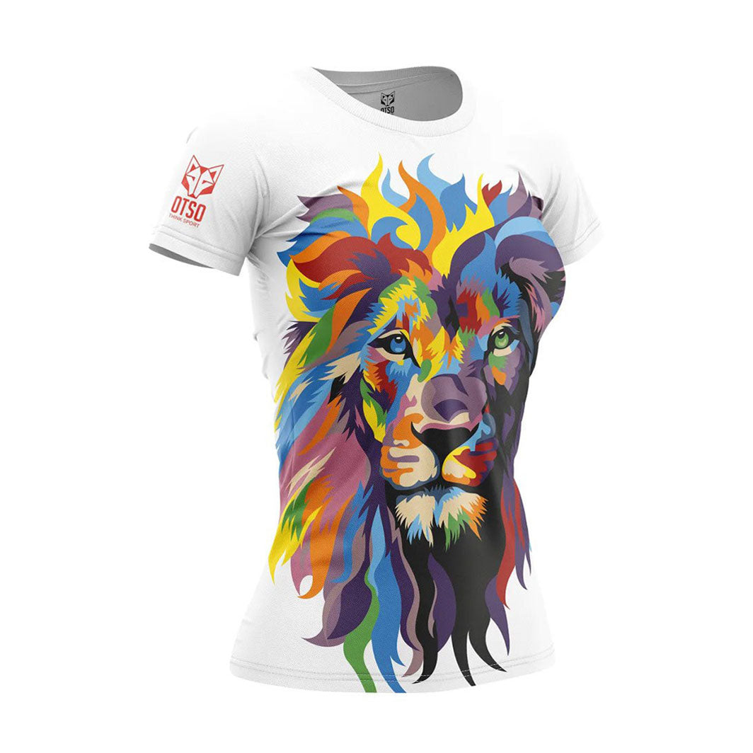 OTSO Damen Kurzarm-Funktionsshirt - Be A Lion – Produktansicht