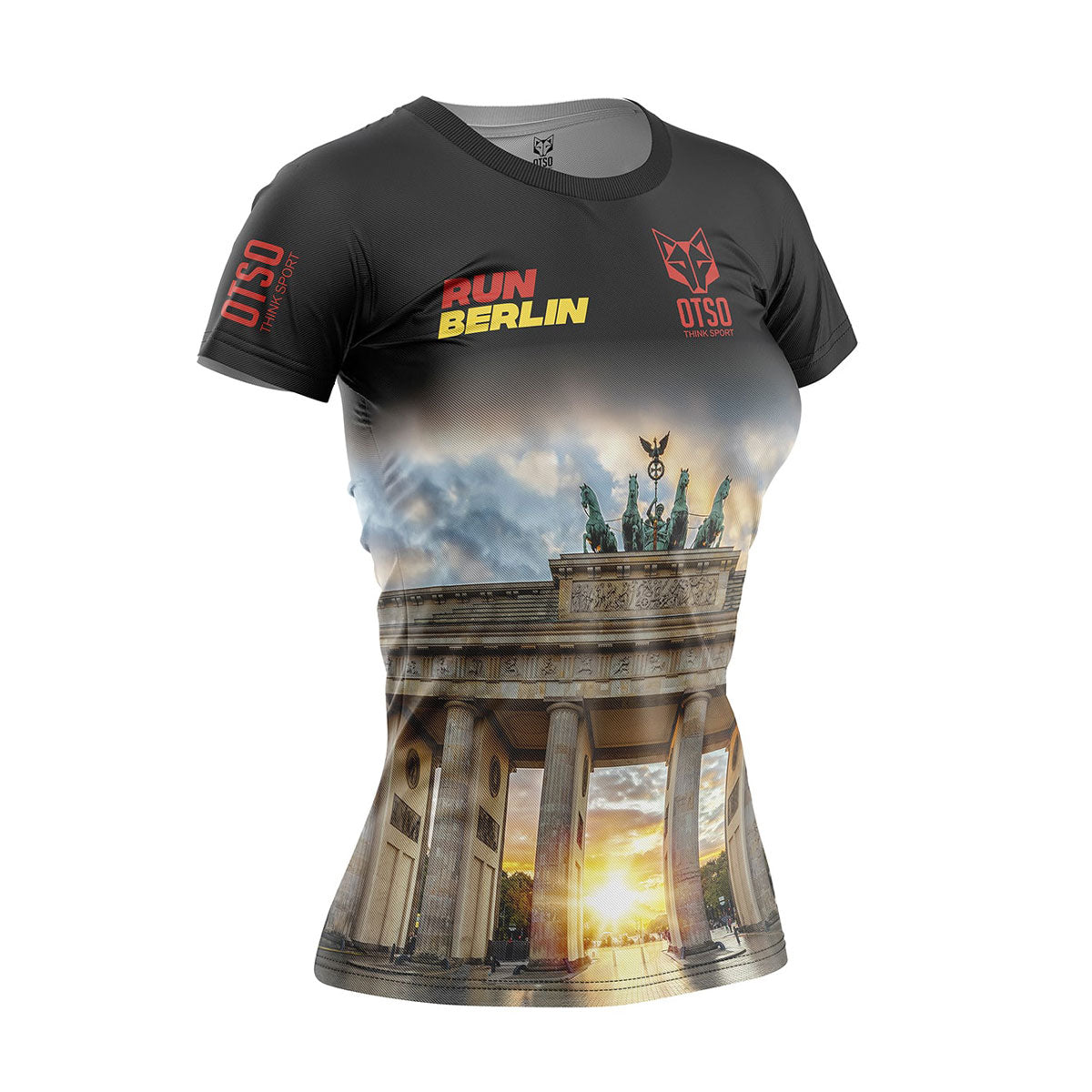 OTSO Damen Kurzarm-Funktionsshirt - Run Berlin – Produktansicht