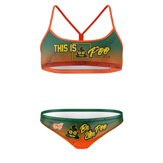 OTSO Sportbikini - Emoji Be like Poo – Produktansicht