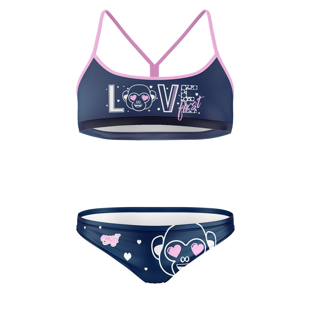 OTSO Sportbikini - Emoji Love First – Produktansicht