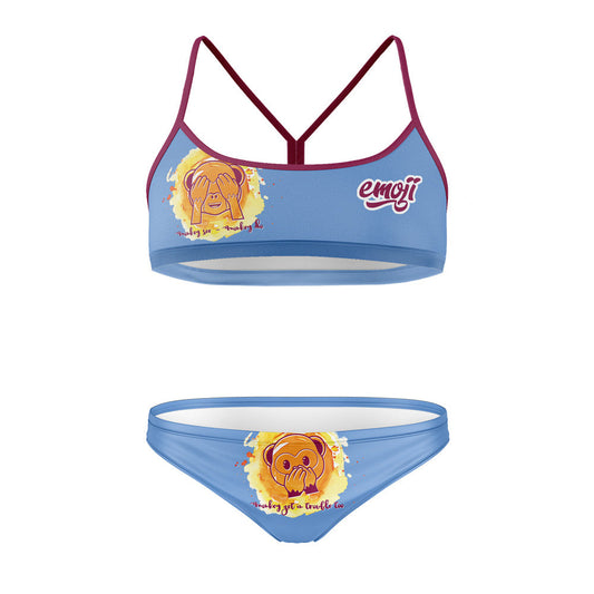 OTSO Sportbikini - Emoji Monkey See – Produktansicht