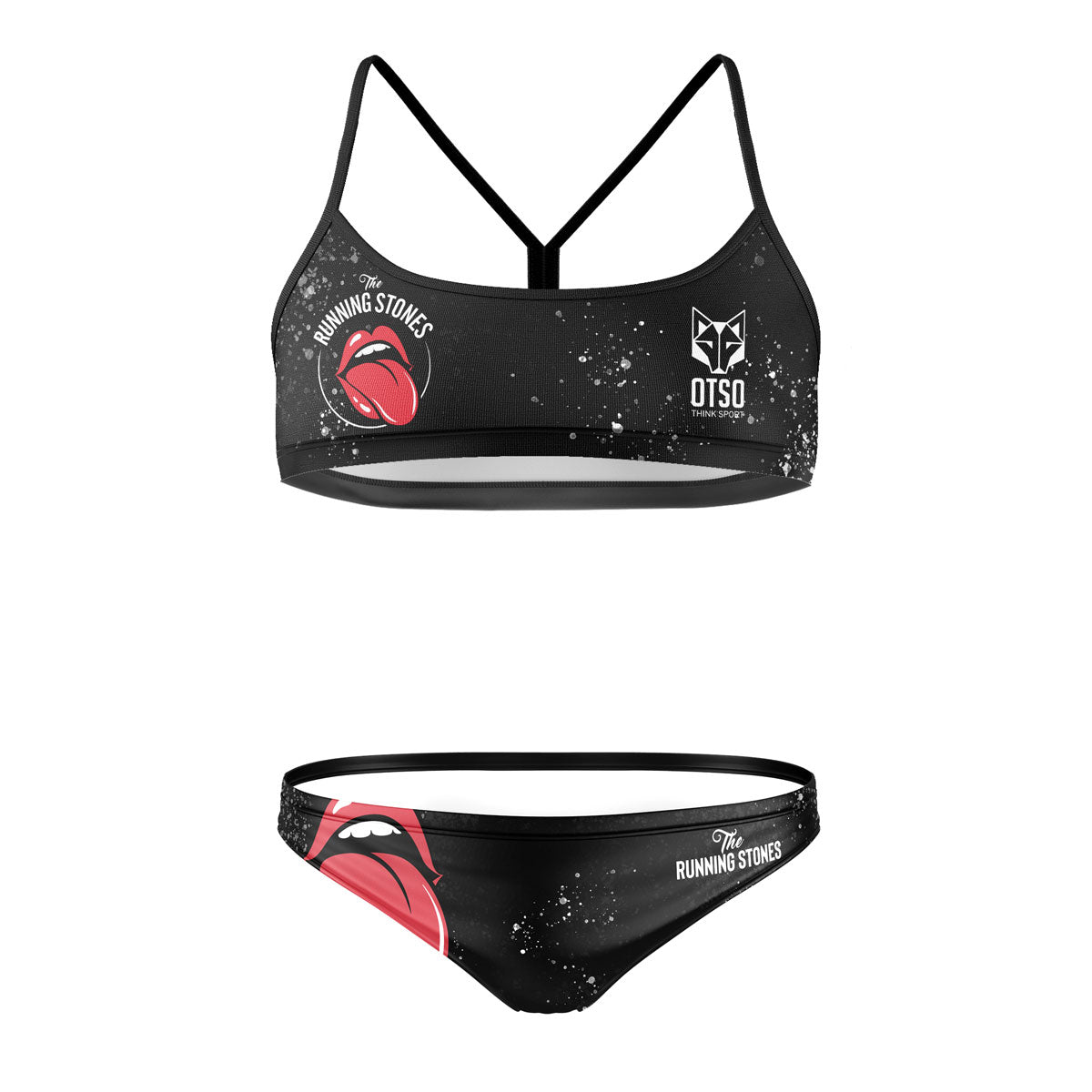OTSO Sportbikini - Running Stones – Produktansicht