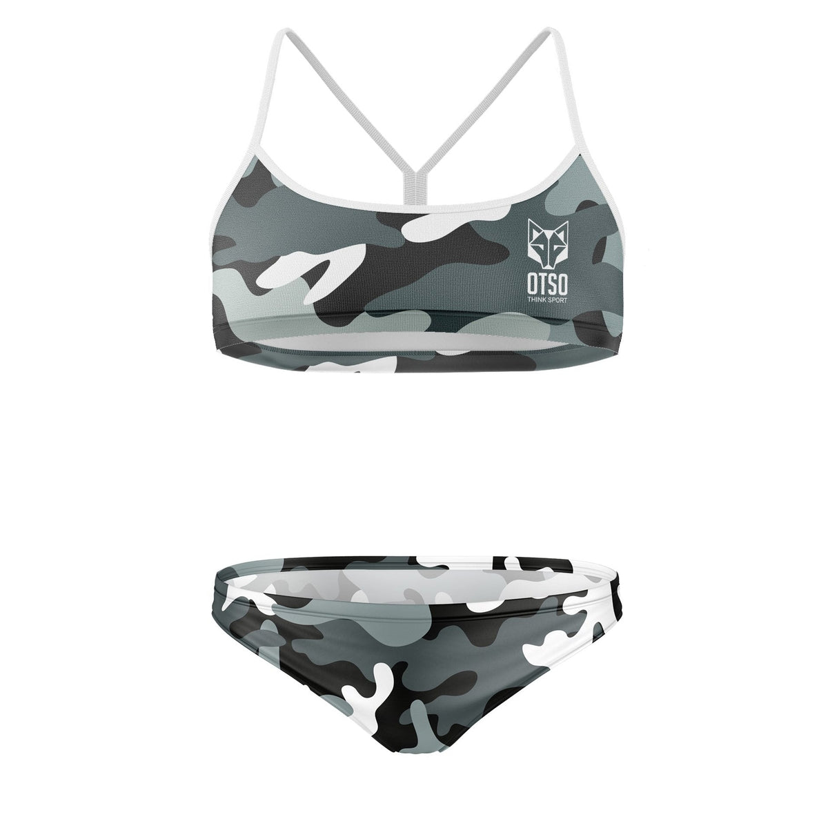 OTSO Sportbikini - Camo Grey – Produktansicht