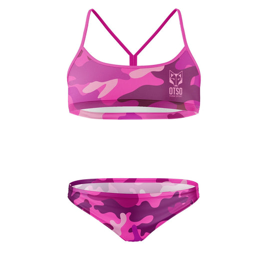 OTSO Sportbikini - Camo Pink – Produktansicht