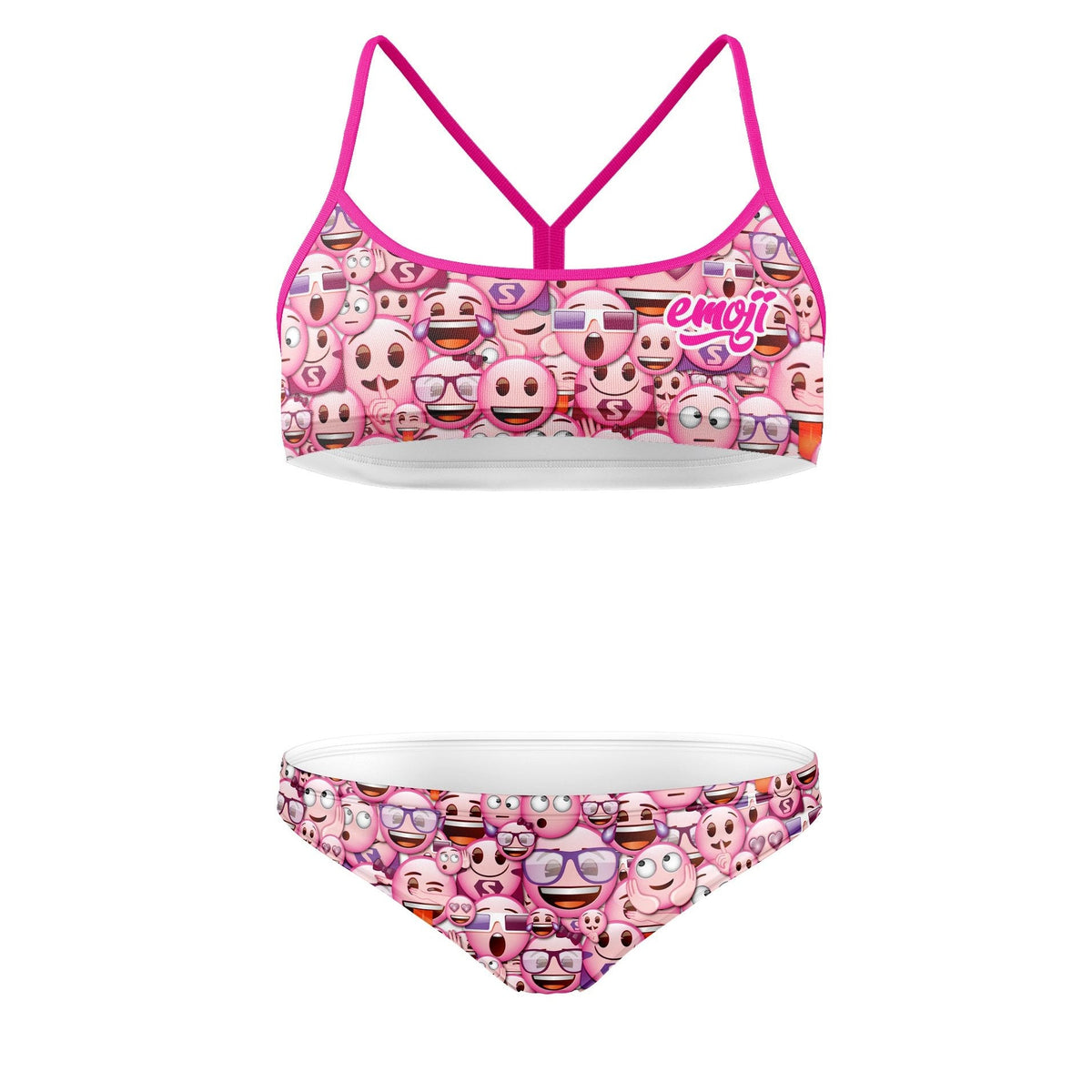OTSO Sportbikini - Emoji Classic Pink – Produktansicht