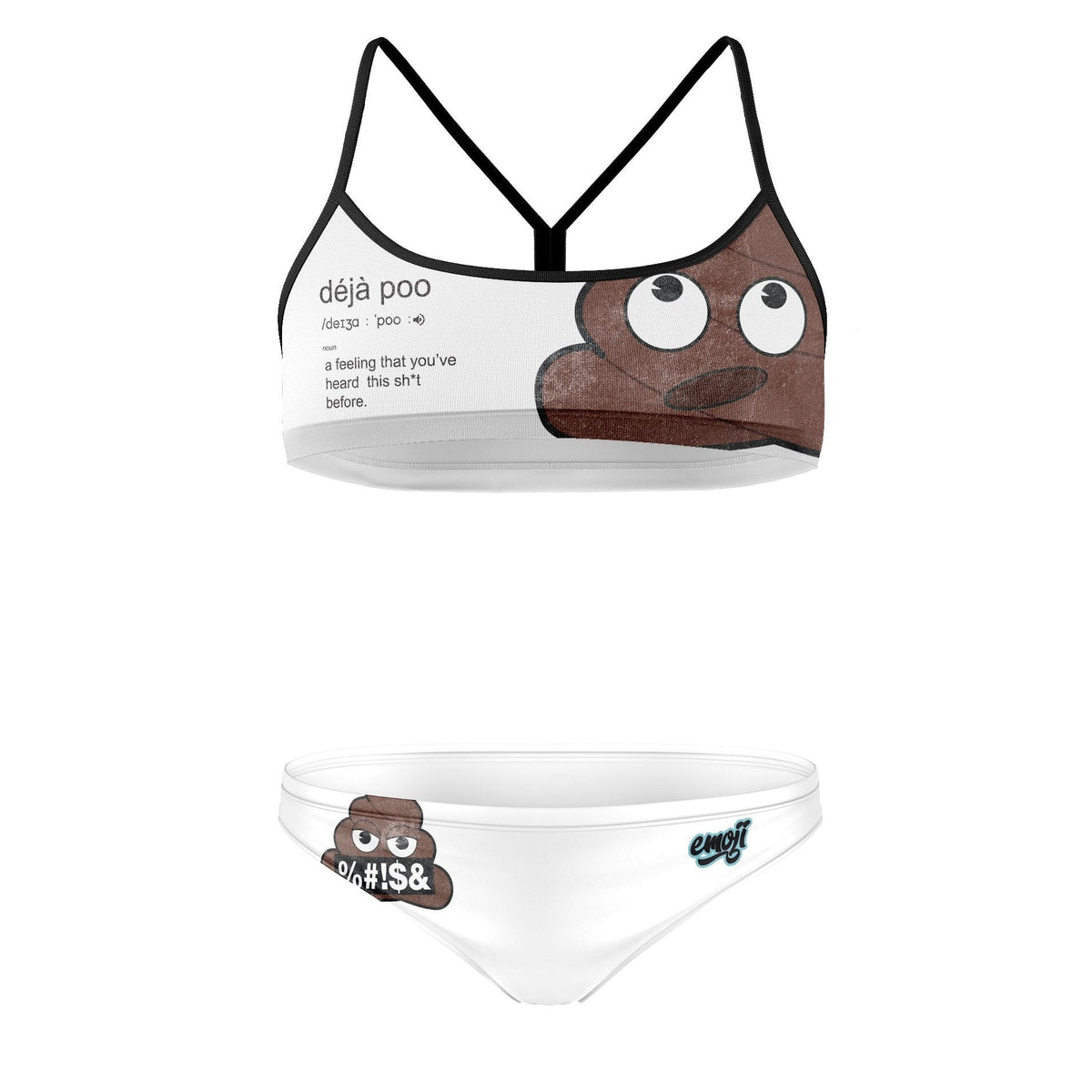 OTSO Sportbikini - Emoji Deja Poo – Produktansicht