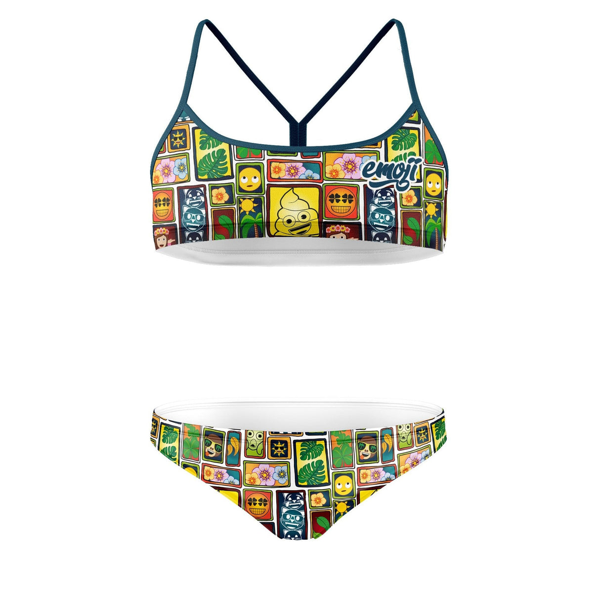 OTSO Sportbikini - Emoji Portrait – Produktansicht