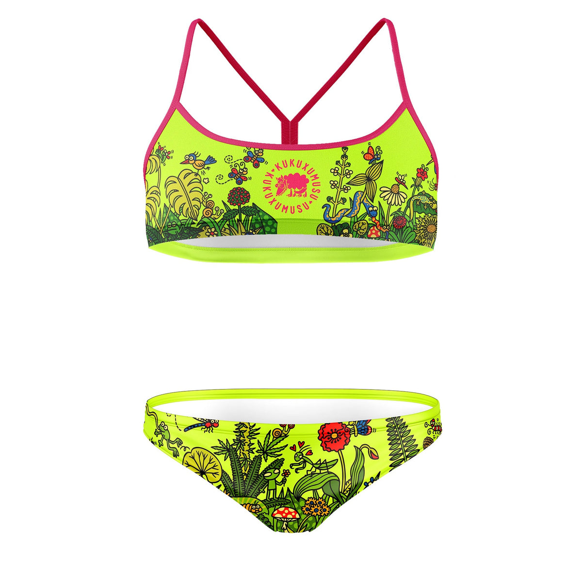 OTSO Sportbikini - Kukuxumusu Forest – Produktansicht