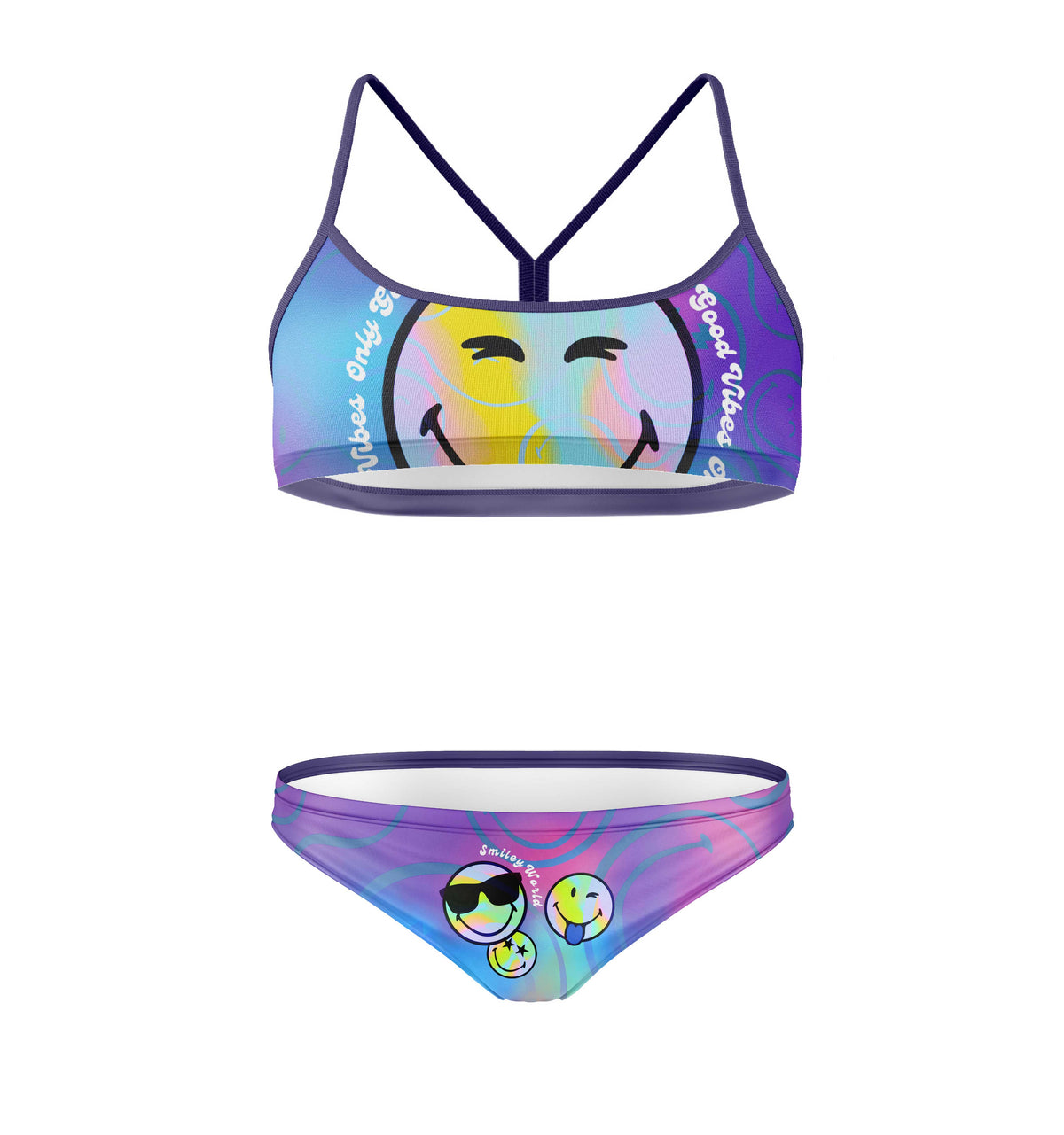 OTSO Sportbikini - S.W.Smiley World Vibes – Produktansicht