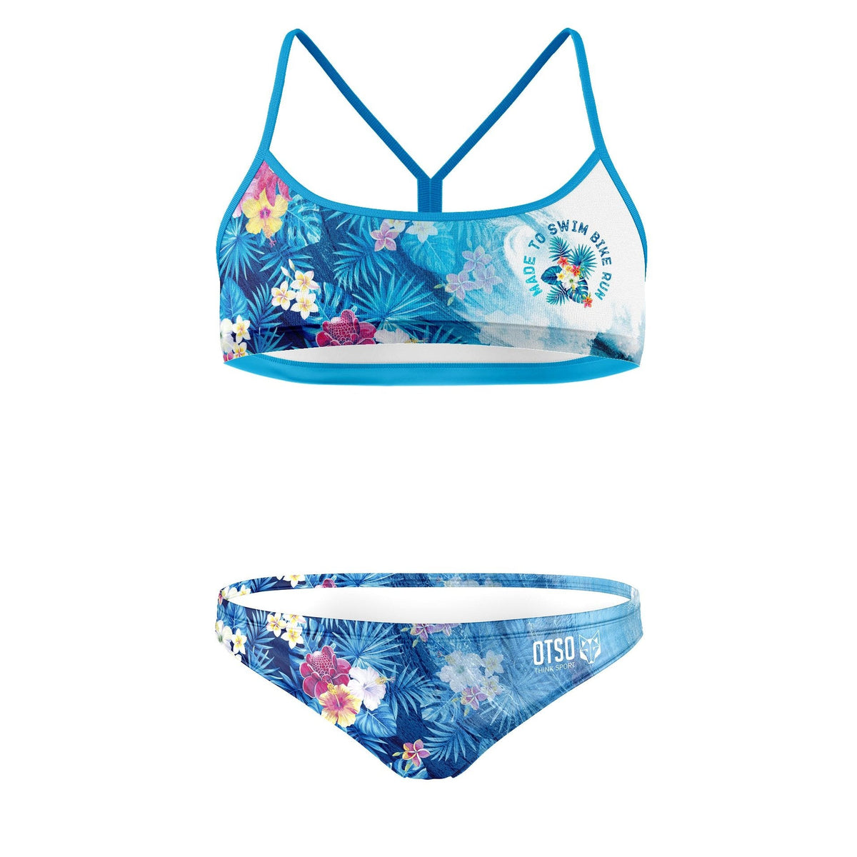 OTSO Sportbikini - Swim Bike Run Wave – Produktansicht