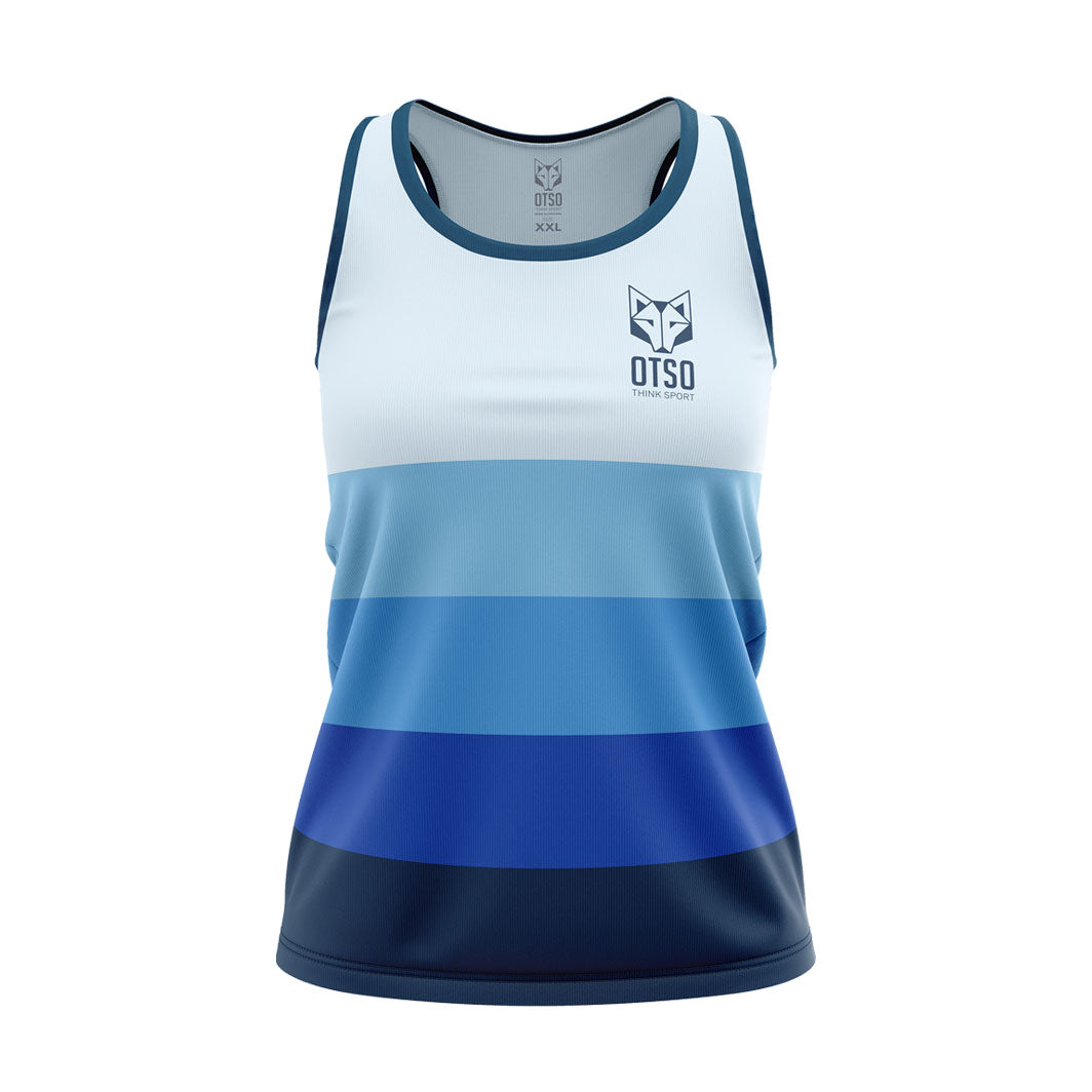 OTSO Damen Lauf-Singlet - Blue – Produktansicht