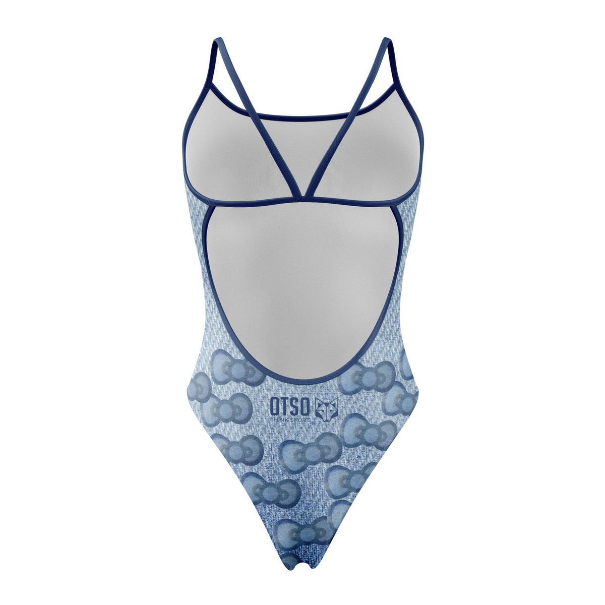 OTSO Damen/Mädchen Badeanzug - Hello Kitty Denim – Produktansicht 2