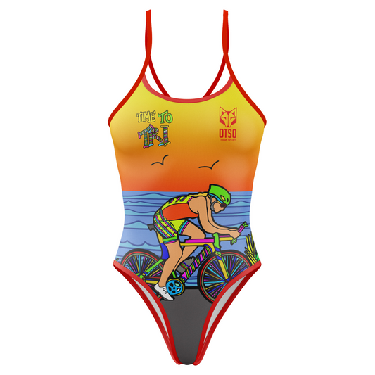 OTSO Damen Badeanzug - Time to tri Bike – Produktansicht