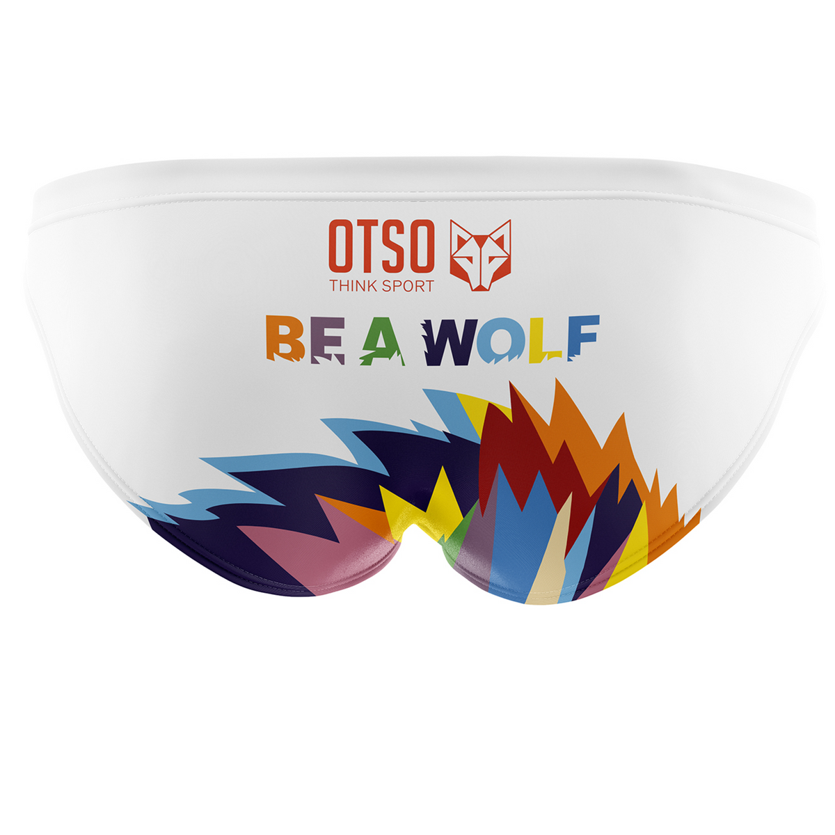 OTSO Herren Badehose Slip - Be A Wolf – Produktansicht 2