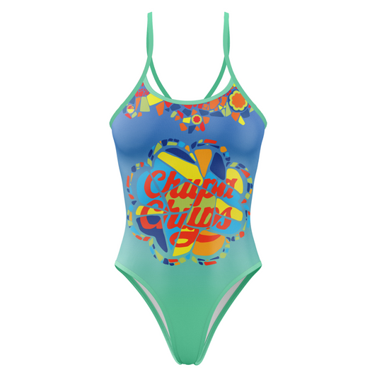 OTSO Damen Badeanzug - Chupa Chups Gaudi – Produktansicht