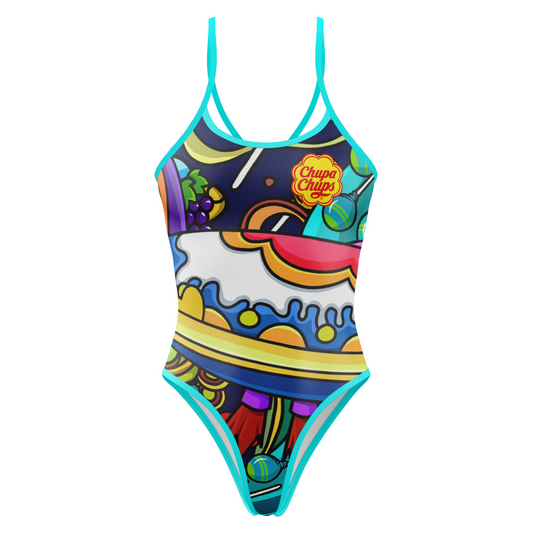 OTSO Damen Badeanzug - Chupa Chups Space – Produktansicht