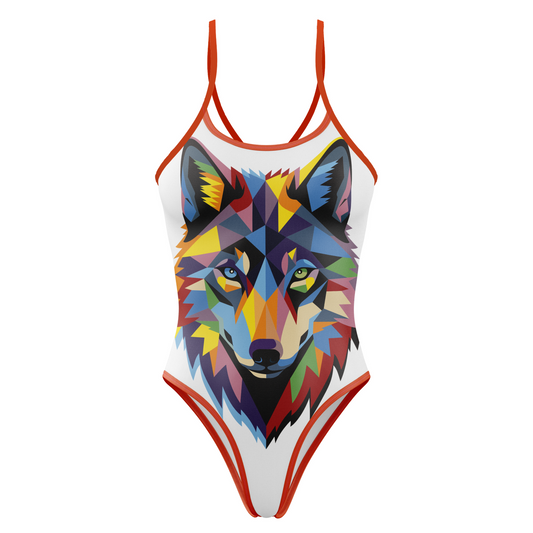 OTSO Damen Badeanzug - Be A Wolf – Produktansicht