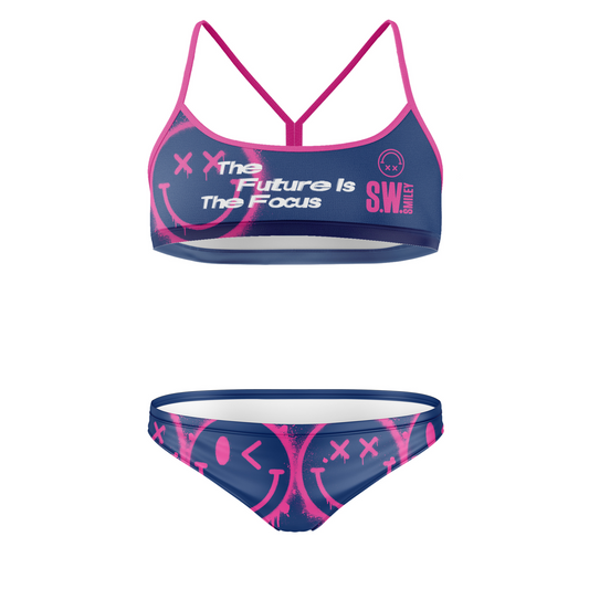 OTSO Sportbikini - S.W.Smiley Graffiti – Produktansicht