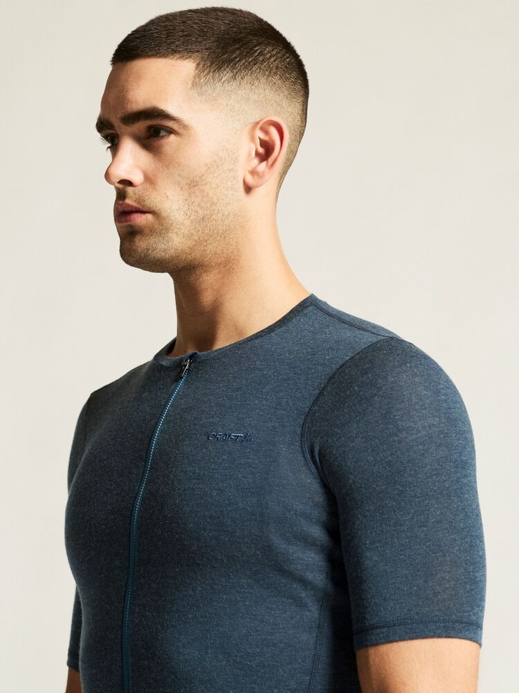 Everyday Wool Ss Jersey M von Craft – North/Melange