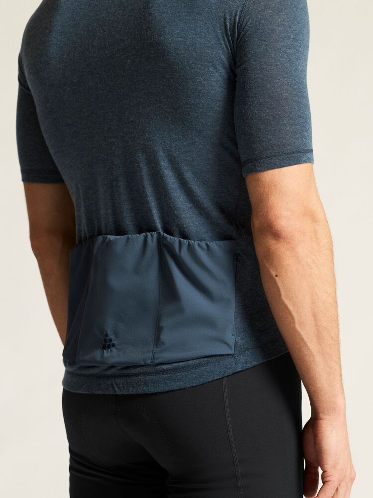 Everyday Wool Ss Jersey M von Craft – North/Melange