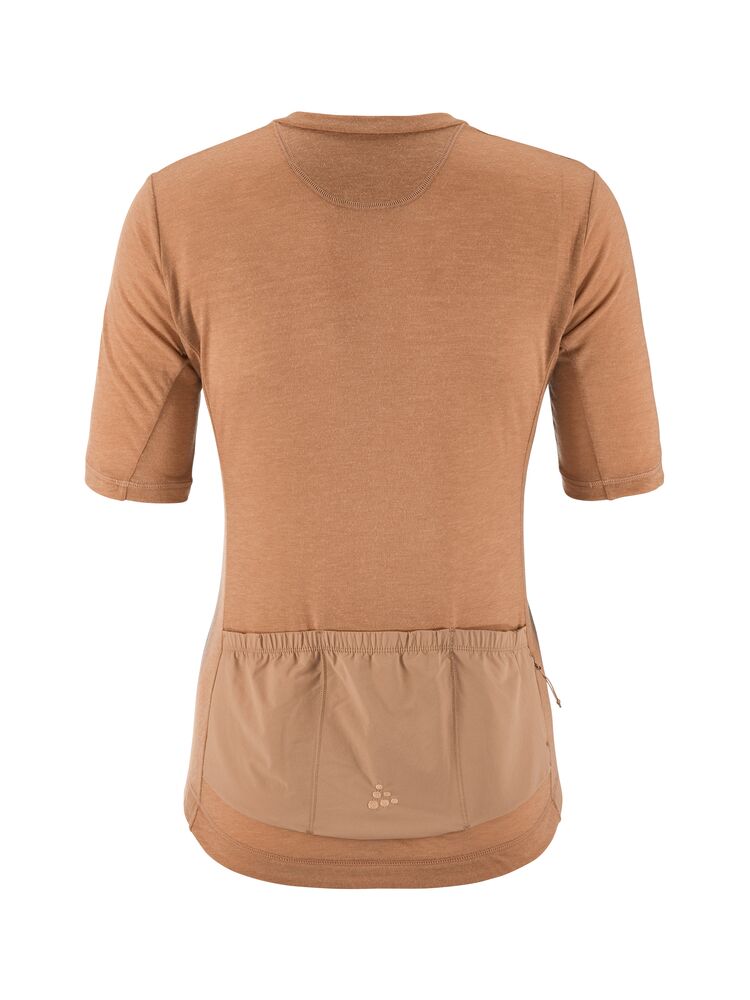 Everyday Wool Ss Jersey W von Craft – Syrup/Melange
