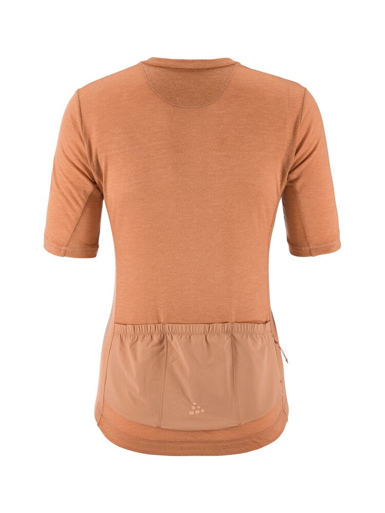 Everyday Wool Ss Jersey W von Craft – Syrup/Melange