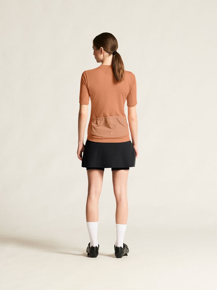 Everyday Wool Ss Jersey W von Craft – Syrup/Melange