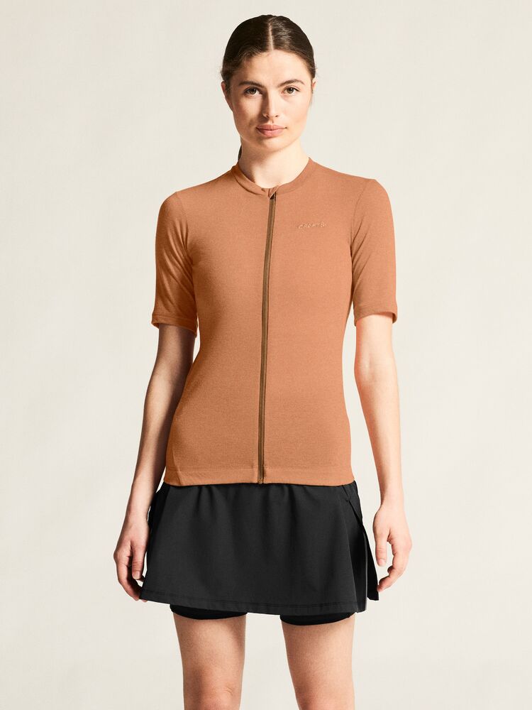 Everyday Wool Ss Jersey W von Craft – Syrup/Melange
