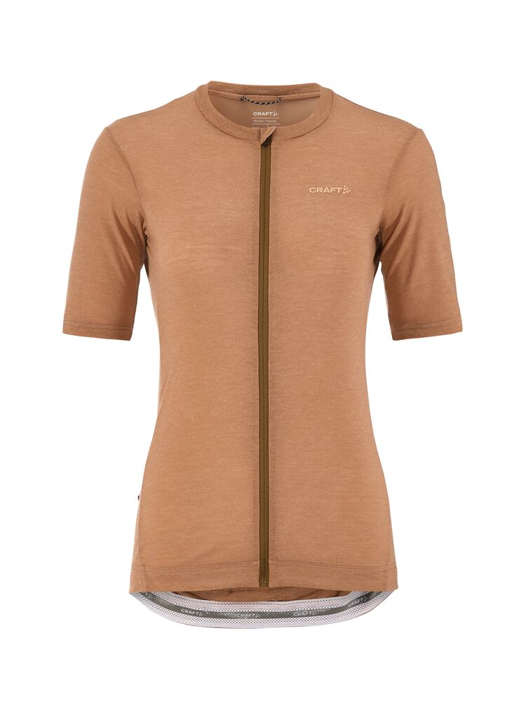 Everyday Wool Ss Jersey W von Craft – Syrup/Melange