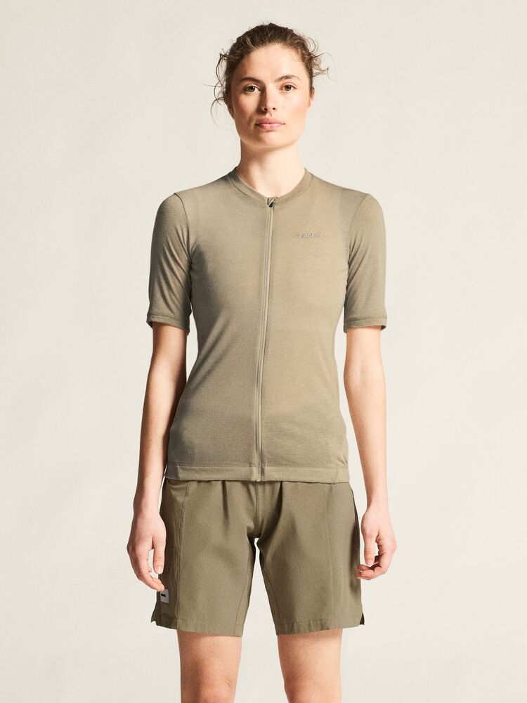 Everyday Wool Ss Jersey W von Craft – Syrup/Melange
