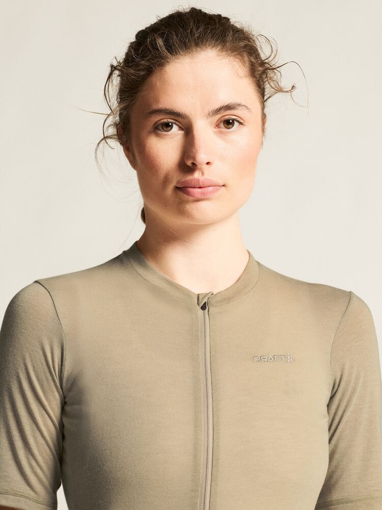 Everyday Wool Ss Jersey W von Craft – Syrup/Melange