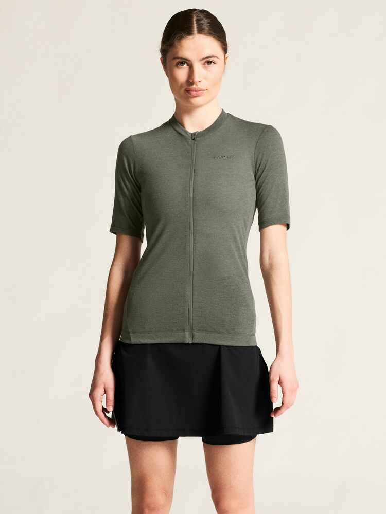 Everyday Wool Ss Jersey W von Craft – Syrup/Melange