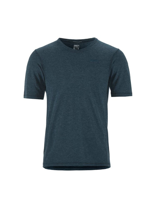 Everyday Wool Ss Tee M von Craft – North/Melange