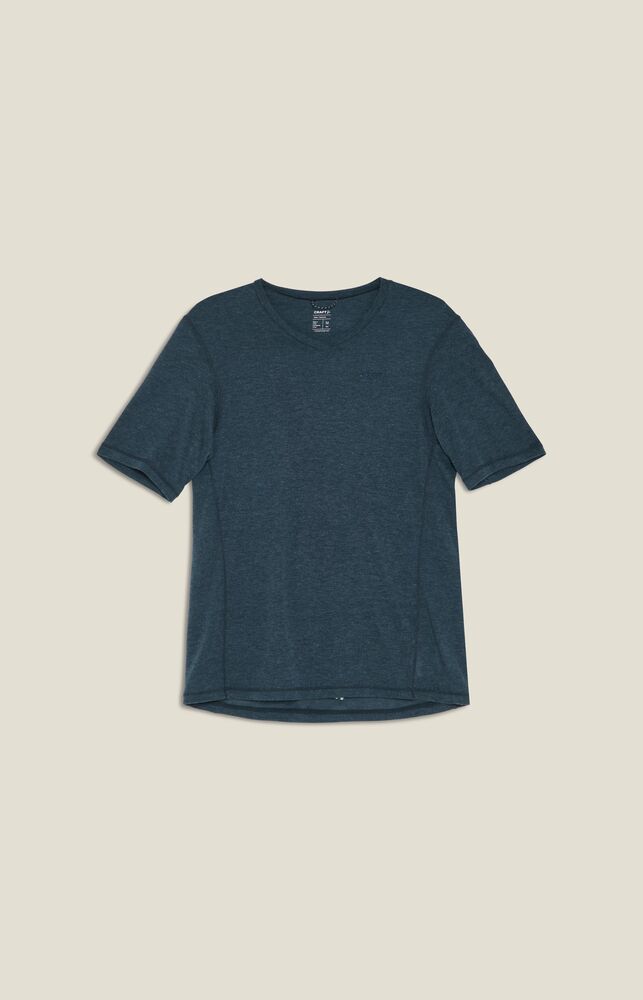 Everyday Wool Ss Tee M von Craft – North/Melange