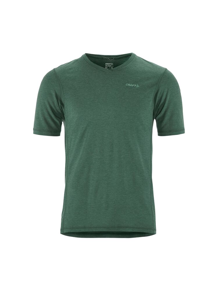 Everyday Wool Ss Tee M von Craft – North/Melange
