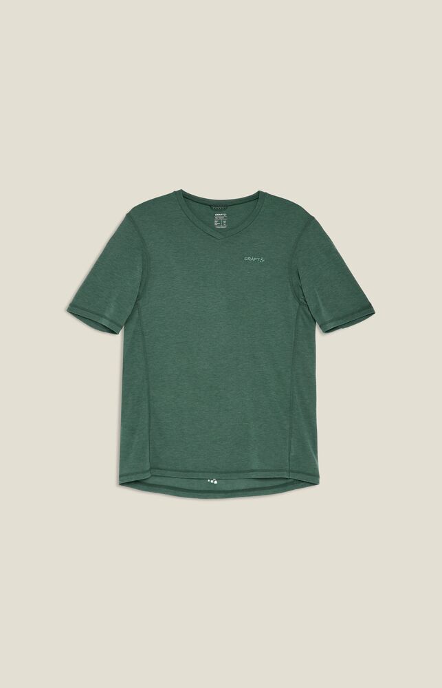 Everyday Wool Ss Tee M von Craft – North/Melange