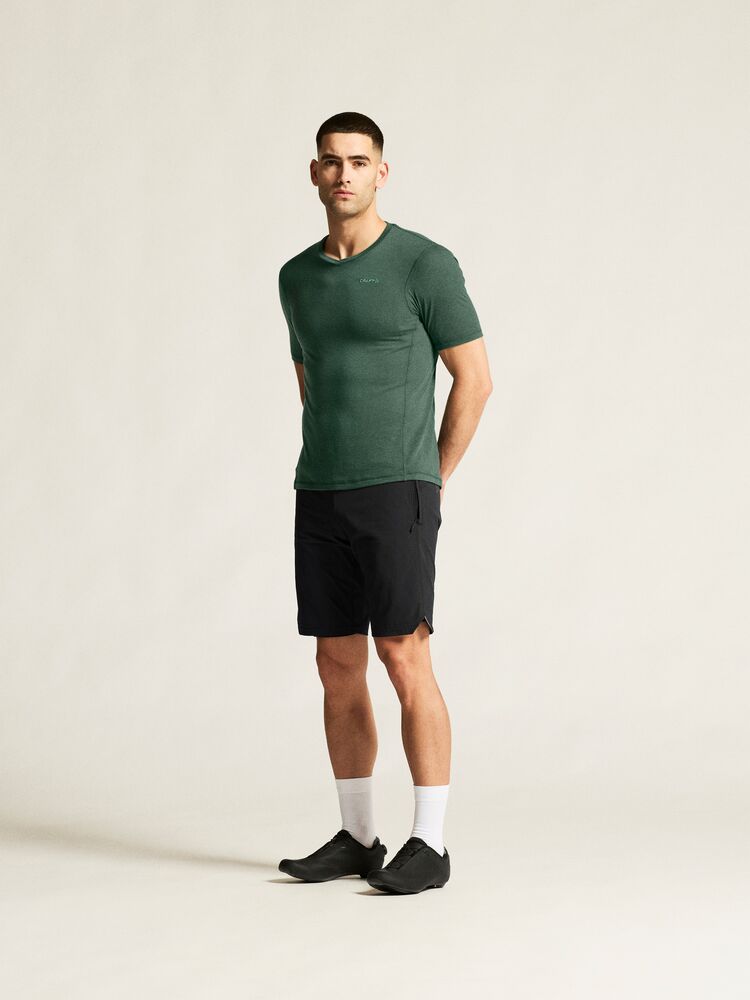 Everyday Wool Ss Tee M von Craft – North/Melange