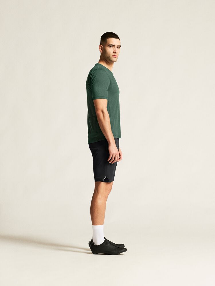 Everyday Wool Ss Tee M von Craft – North/Melange