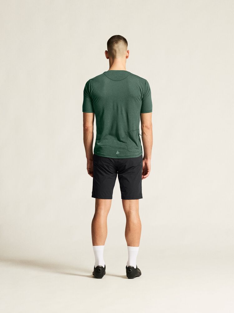 Everyday Wool Ss Tee M von Craft – North/Melange