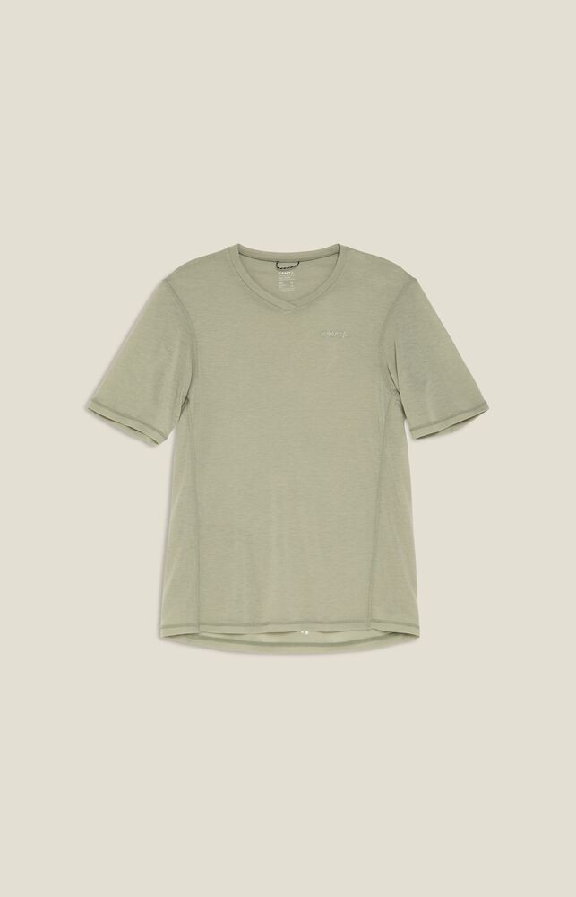Everyday Wool Ss Tee M von Craft – North/Melange