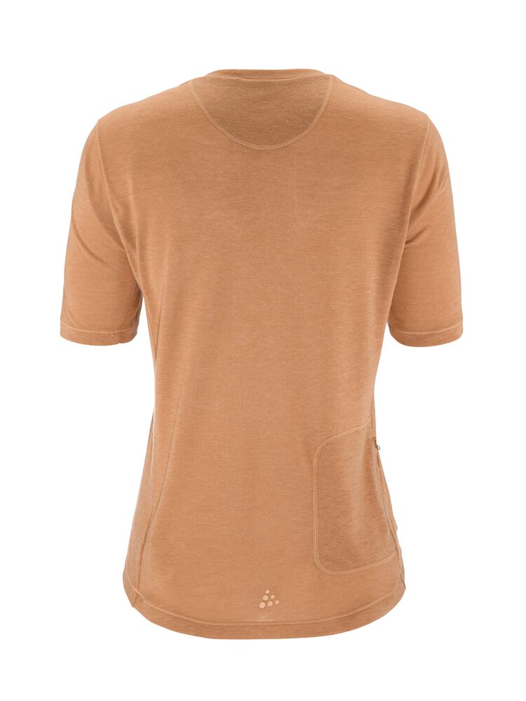 Everyday Wool Ss Tee W von Craft – Syrup/Melange