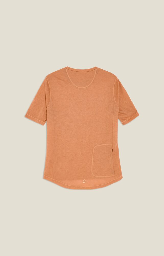 Everyday Wool Ss Tee W von Craft – Syrup/Melange