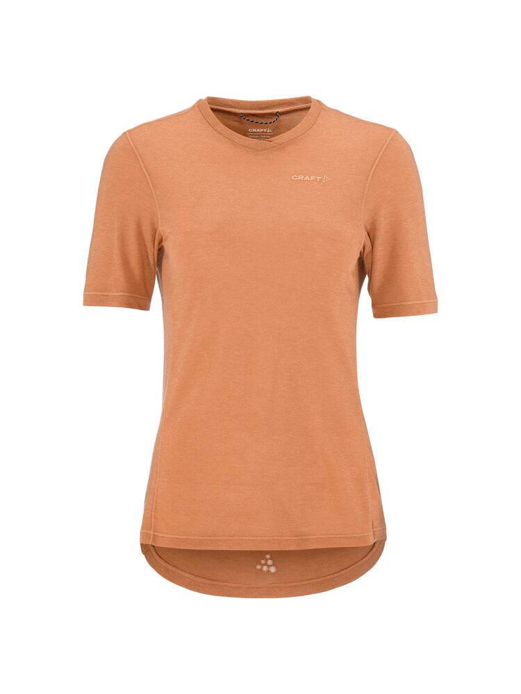Everyday Wool Ss Tee W von Craft – Syrup/Melange