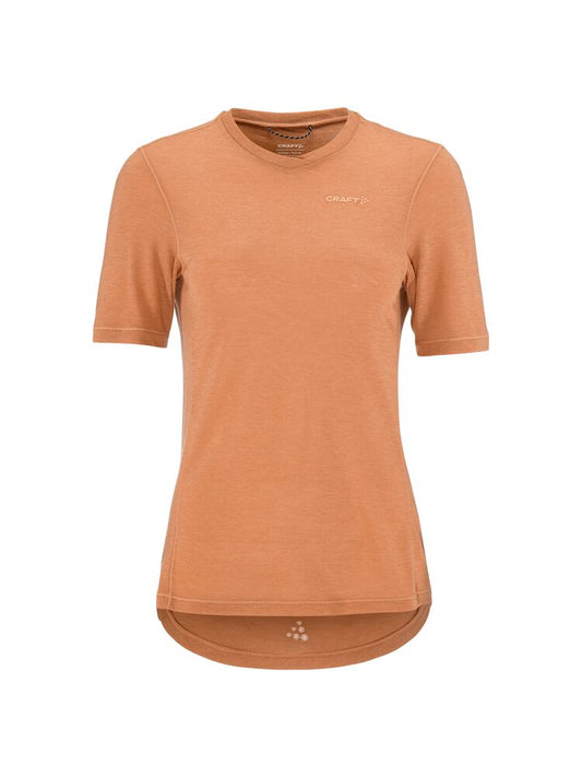 Everyday Wool Ss Tee W von Craft – Syrup/Melange