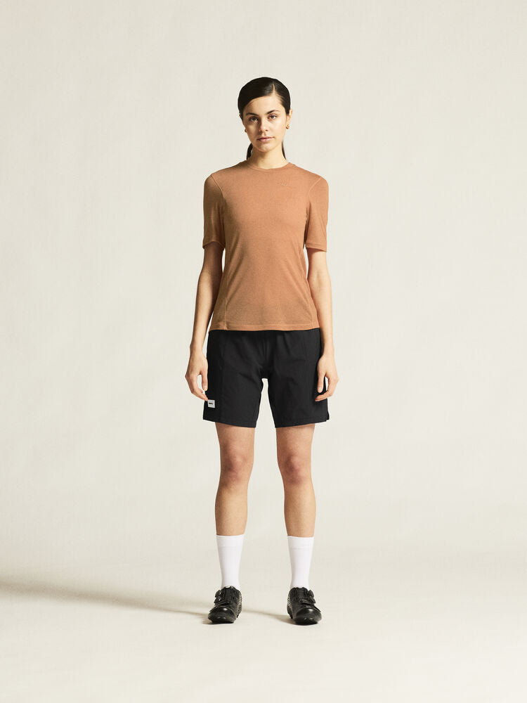 Everyday Wool Ss Tee W von Craft – Syrup/Melange