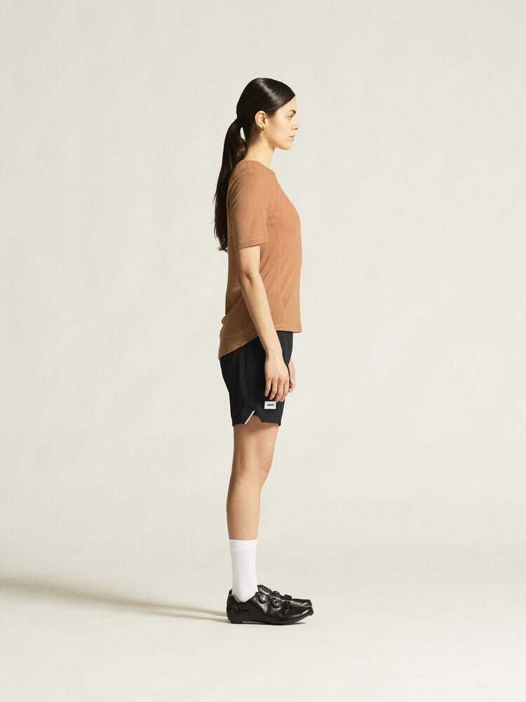 Everyday Wool Ss Tee W von Craft – Syrup/Melange
