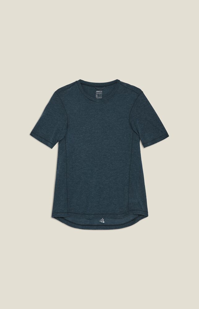 Everyday Wool Ss Tee W von Craft – Syrup/Melange