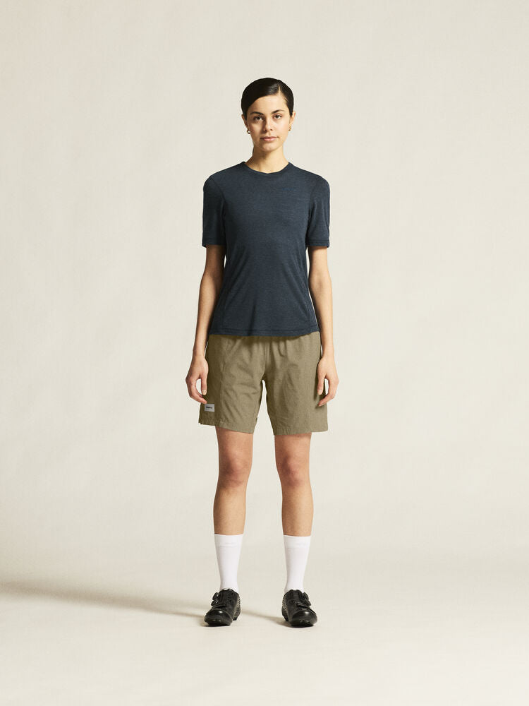 Everyday Wool Ss Tee W von Craft – Syrup/Melange