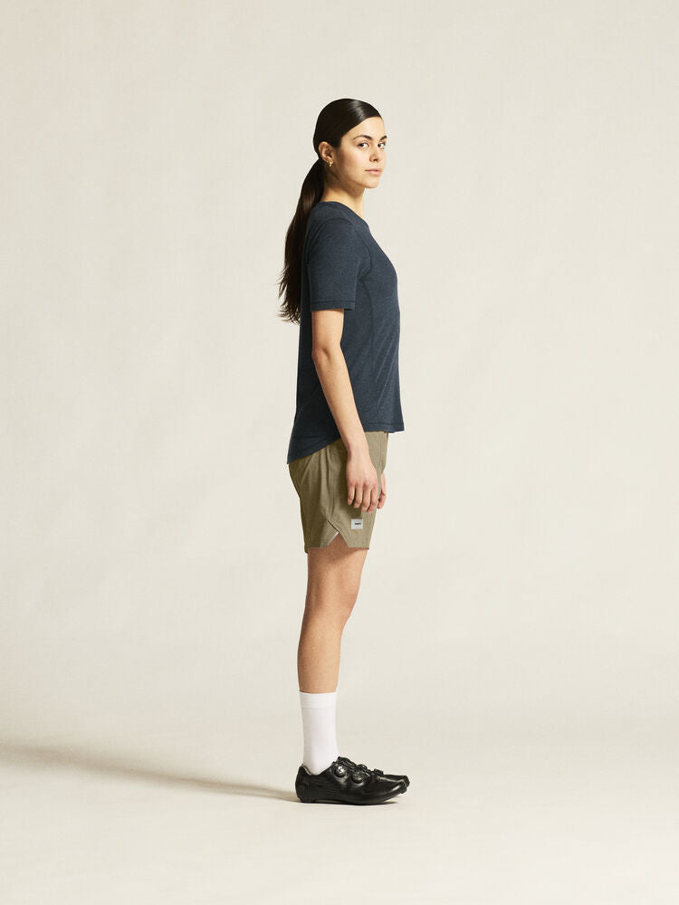 Everyday Wool Ss Tee W von Craft – Syrup/Melange